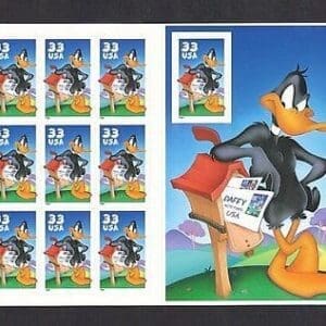 Scott# 3306 "DAFFY DUCK - LOONEY TUNES" SHEET MNH