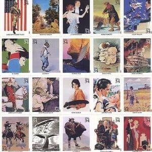 Scott# 3502 "AMERICAN ILLUSTRATORS" COMPLETE SINGLES SET (20) MNH