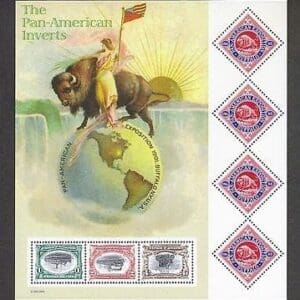 Scott# 3505 "PAN AMERICAN INVERTS" SOUVENIR SHEET, MNH