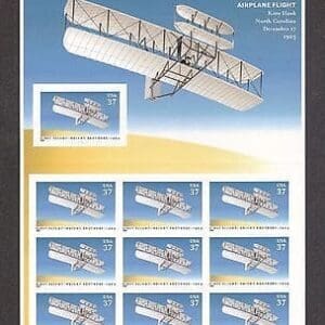 Scott# 3783 "FIRST FLIGHT CENTENARY" FULL SHEET (10) MNH