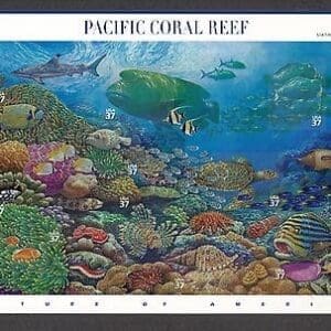 Scott# 3831 "PACIFIC CORAL REEF" SHEET #6 NATURE SERIES, MNH