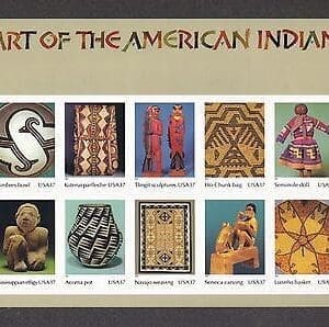 Scott# 3873 "ART of the AMERICAN INDIAN" SHEET (10) MNH