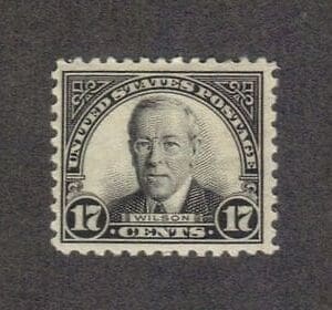 Scott# 623 "WOODROW WILSON - 28th PRESIDENT" PERF 11, MINT