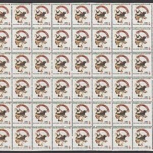 1981 AMERICAN LUNG ASSOCIATION SEALS SHEET (54) * SEE SCAN *