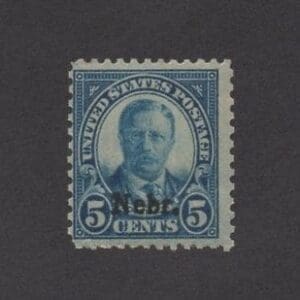 Scott# 674 "NEBRASKA OVERPRINT - THEODORE ROOSEVELT" MINT