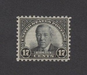 Scott# 697 "WOODROW WILSON" PERF 10½ X 11, MNH, NICELY CENTERED