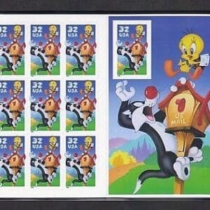 Scott# 3204 "SYLVESTER & TWEETY - LOONEY TUNES" PANE OF 10, MNH