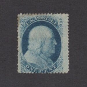 Scott# 24 "FRANKLIN" TYPE V MINT, NICELY CENTERED, VERY NICE EXAMPLE