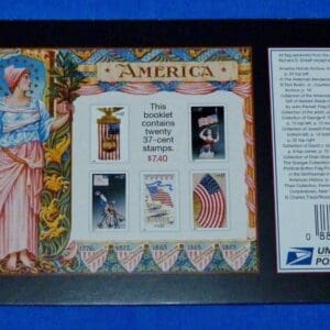 Scott# 3776-80 [ BK294] "OLD GLORY" INTACT BOOKLET (2) PANES (10) - Image 4