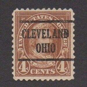 Scott# 556 "MARTHA WASHINGTON" USED WITH CLEVELAND OHIO PRECANCEL