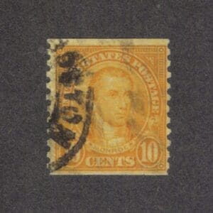 Scott# 603 "JAMES MONROE" USED WITH BOSTON MASS LOCAL CANCEL