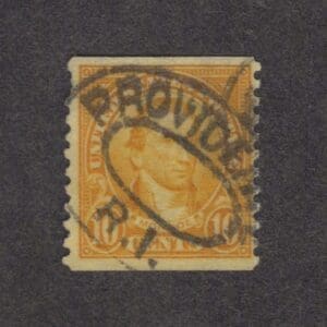 Scott# 603 "MONROE" USED WITH PROVIDENCE, RI. DOUBLE OVAL CANCEL