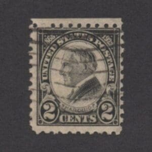 Scott# 612 "HARDING" MEMORIAL ISSUE, USED, ROTARY PRESS, PERF 10