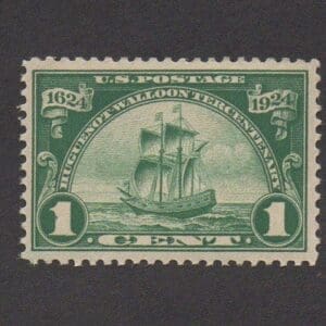 Scott# 614 "HUGUENOT-WALLOON" MNH, VERY NICELY CENTERED