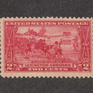 Scott# 618 "LEXINGTON CONCORD" MNH WITH BOLD COLOR