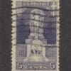 Scott# 628 "ERICSSON MEMORIAL" MARGIN SINGLE WITH FLAG CANCEL