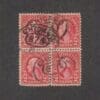 Scott# 634 "WASHINGTON" USED BLOCK (4) CHICAGO DOUBLE OVAL CANCEL