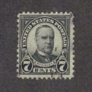 Scott# 639 "WILLIAM MCKINLEY" USED, LIGHTLY CANCELLED