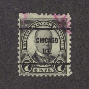 Scott# 639 "MCKINLEY" USED WITH CHICAGO, ILL. PRECANCEL
