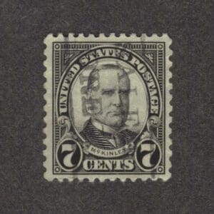 Scott# 639 "MCKINLEY" USED WITH SLOGAN CANCEL VERY WELL CENTERED