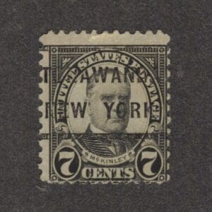 Scott# 639 "MCKINLEY" USED WITH TONAWANDA, N.Y. PRECANCEL