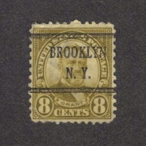 Scott# 640 "GRANT" USED WITH BROOKLYN, N.Y. DLE PRECANCEL