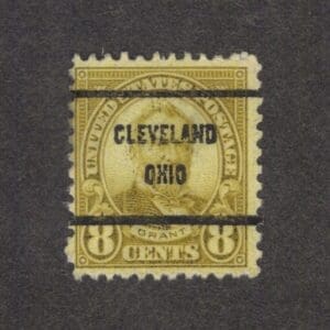 Scott# 640 "GRANT" USED WITH CLEVELAND, OHIO  PRECANCEL
