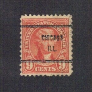 Scott# 641 "JEFFERSON" USED WITH CHICAGO ILLINOIS PRECANCEL