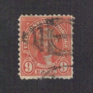 Scott# 641 "JEFFERSON" USED WITH NUMERAL 1 FOOTBALL CANCEL