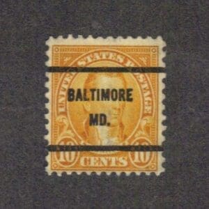Scott# 642 "MONROE" USED WITH BALTIMORE MD. PRECANCEL