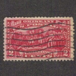 Scott# 644 "BURGOYNE" USED WITH FLAG CANCEL, NICELY CENTERED