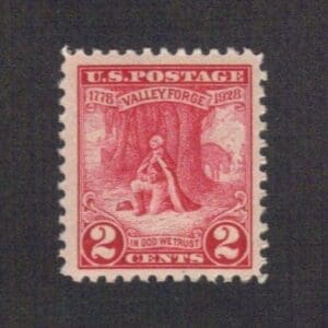 Scott# 645 "VALLEY FORGE - WASHINGTON" MNH