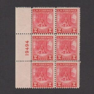Scott# 645 "VALLEY FORGE" PLATE BLOCK (6) MNH * SEE SCANS *
