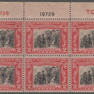 Scott# 651 "GEORGE ROGERS CLARK" MNH PLATE BLOCK (6) NICELY CENTERED