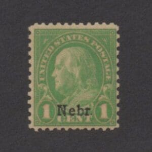Scott# 669 "NEBRASKA OVERPRINT - BEN FRANKLIN" ROTARY PRESS, MINT