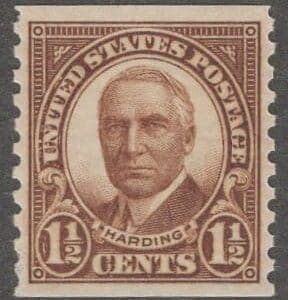 Scott# 686 "WARREN G. HARDING" ROTARY PERF 10 COIL, MINT