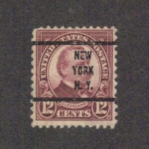 Scott# 693 "CLEVELAND" NEW YORK, N.Y. PRECANCEL, USED