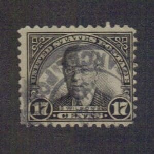 Scott# 697 "WOODROW WILSON" USED WITH PARCEL POST CANCEL