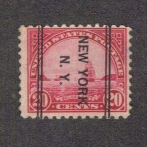 Scott# 698 "GOLDEN GATE" NEW YORK, N.Y. TYPE 243 DLE PRECANCEL, USED
