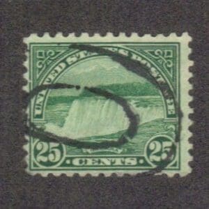 Scott# 699 "NIAGARA FALLS " USED WITH BLIND DOUBLE OVAL CANCEL