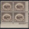 Scott# 700 "AMERICAN BUFFALO" MNH PLATE BLOCK (4) NICELY CENTERED