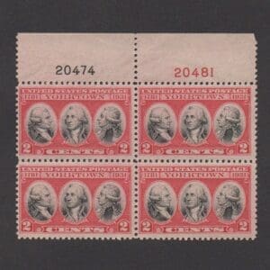Scott# 703 "SURRENDER of CORNWALLIS at YORKTOWN" PLATE BLOCK (4) MINT * SEE SCANS *