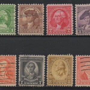 Scott# 704-715 "WASHINGTON BICENTENNIAL SET" USED