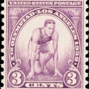 Scott# 718 "SUMMER OLYMPIC GAMES - RUNNER" ROTARY PRESS, MNH