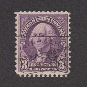 Scott# 720 "WASHINGTON" USED WITH FANCY AIRPLANE CANCEL