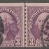 Scott# 721 "WASHINGTON" USED COIL LINE PAIR WITH NY CDS & DUPLEX CANCELS