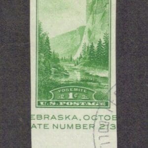 Scott# 751a "YOSEMITE" USED SOUVENIR SHEET SINGLE W/LOCAL CANCEL
