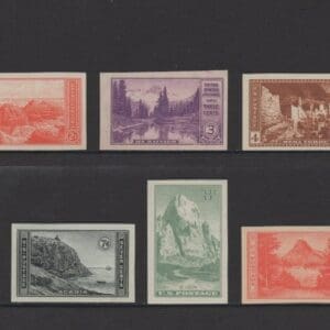 Scott# 756-765 NAT'L PARKS- IMPERFORATE SET, NGAI, MNH-NICELY CENTERED