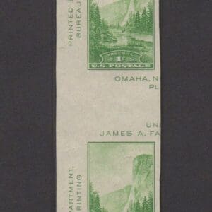 Scott# 769a "YOSEMITE" VERTICAL PAIR WITH HORIZONTAL GUTTER, MNH, NGAI
