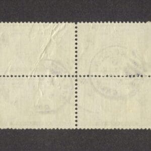 Alternative view of Scott# 794 "NAVY" BLOCK (4) WITH SAN FRANCISCO CA. LOCAL & NUMERAL CANCELS